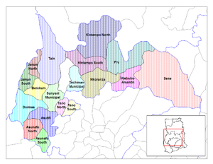 Regione Di Brong-Ahafo: Geografia fisica, Economia, Città principali