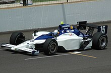 The team's No. 15 car driven by Buddy Rice in practice for the 2008 Indianapolis 500 BuddyRiceIndy2008.jpg