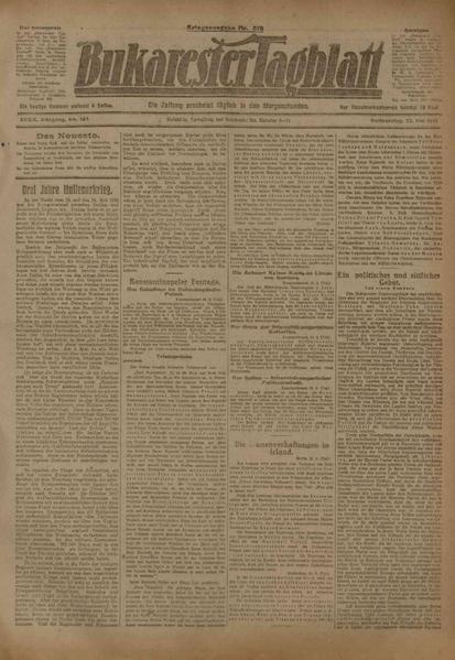 File:Bukarester Tagblatt 1918-05-23, nr. 141.pdf