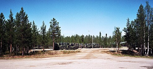 Motorområde vid Jägarbrigaden