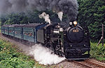 An Express train 'Niseko' bound for Otaru, Hokkaido, Japan