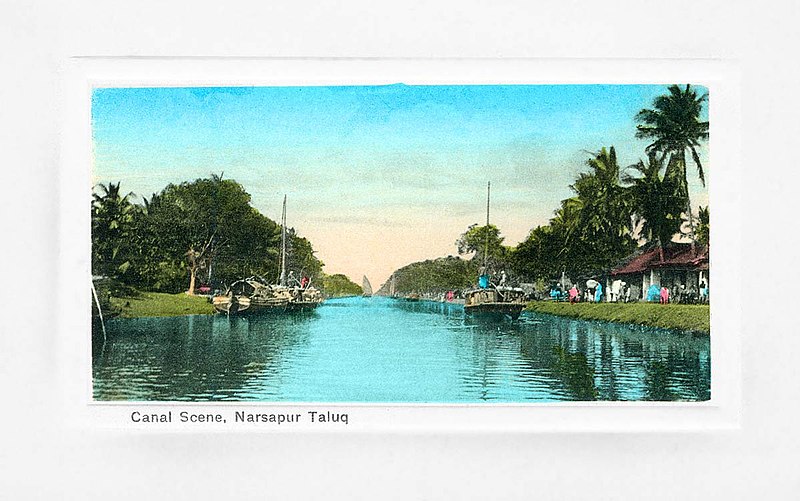 File:Canal Scene, Narsapur Taluq, Andhra Pradesh.jpg