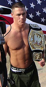 John Cena defended his WWE Championship against Rob Van Dam at One Night Stand. Cena With Spinner Belt.jpg