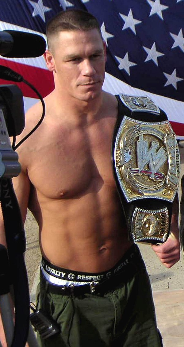 John Cena as WWE Champion.