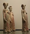 Dames de compagnie de céramique, de la dynastie des Wei du nord, IVe au VIe siècle