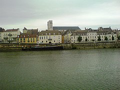 View of the Saône river and part of the old city