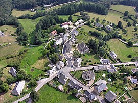 An aerial view of Champagnac-la-Noaille