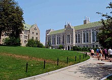 Boston College quadrangle