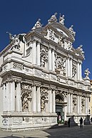 Chiesa di Santa Maria del Giglio, Venezia. Fassade von Giuseppe Sardi.