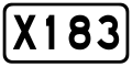 China County Road X183.svg