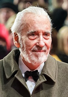Christopher Lee English actor, author and singer