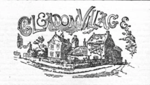 An image of Cleadon Village illustrated by Walter Scott for the Monthly Chronicle of North-Country Lore and Legend, 1891.
