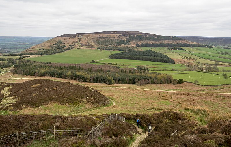 File:Cleveland Way descending from Carlton Moor - geograph.org.uk - 5342014.jpg