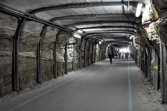 A view of the tunnel through the middle of Cockatoo Island