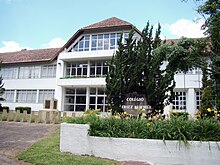 A public school in Witmarsum Colony (Parana, Southern Brazil) teaches in the Portuguese language and in Plautdietsch. ColegioWitmarsumPR.JPG