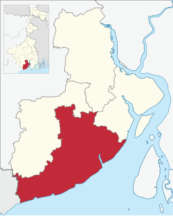Contai (subdivision) in Purba Medinipur (West Bengal).svg