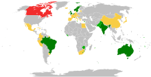 Signatories of Convention on Certain Questions Relating to the Conflict of Nationality Laws. Ratifier parties are labeled in green. Convention on Certain Questions Relating to the Conflict of Nationality Laws.svg