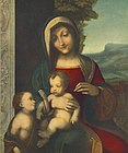 『聖母子と幼い聖ヨハネ』 1514年-1517年頃 スフォルツァ城美術館所蔵
