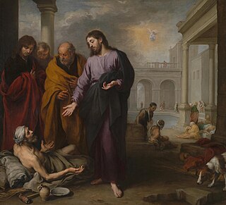 <i>Christ Healing the Paralytic at the Pool of Bethesda</i> 1667–1670 painting by Bartolomé Esteban Murillo