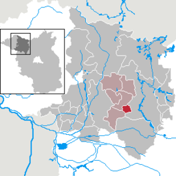 Läget för kommunen Dabergotz i Landkreis Ostprignitz-Ruppin