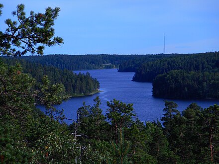 Lake Pitkäjärvi in Nuuksio in northern Espoo.