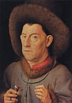 Porträtt av en antoniterbroder av Jan van Eyck