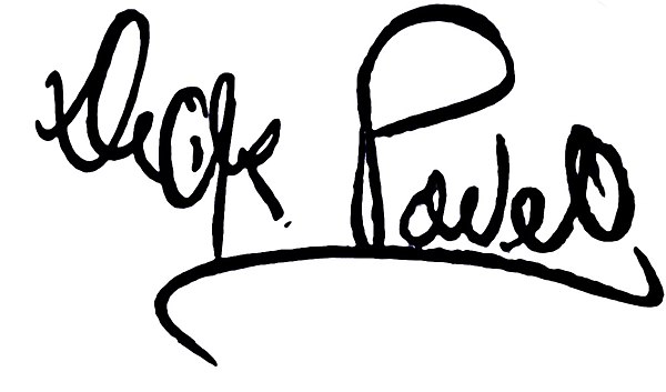 Image: Dick Powell signature