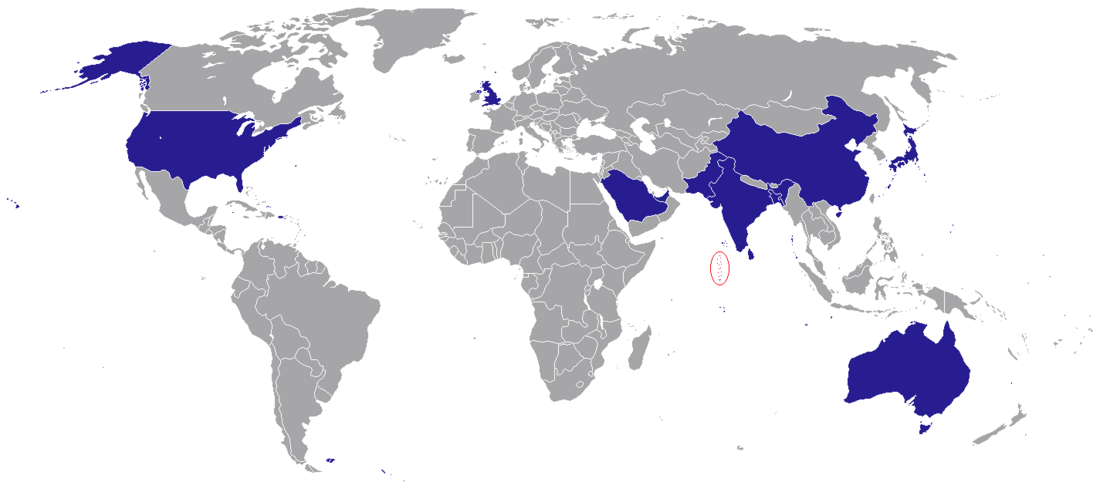 List of diplomatic missions in the Maldives