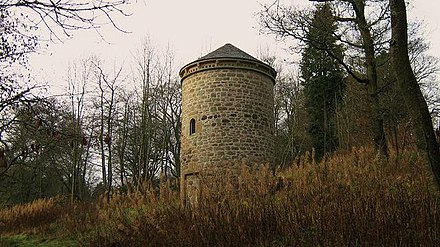 A dovecote from the 1600s was attached to the gameskeeper's cottage