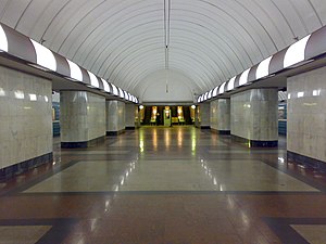 Dubrovka metro station exit direction.jpg