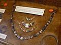 Early medieval necklace displayed at Dartford Borough Museum.