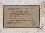 Ehrenberg Pioneer Cemetery Marker