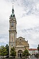 * Nomination Eisenach, Germany: Georgenkirche --Cccefalon 04:10, 13 August 2014 (UTC) * Promotion Unfortunate crop at the bottom. Nonetheless quality is good. --Tuxyso 14:16, 13 August 2014 (UTC) Thank you. There was a blue car parking in front of the church and pondering between tight crop without car or generous crop with car, it turned out that the tighter crop looked better. --Cccefalon 17:28, 13 August 2014 (UTC)