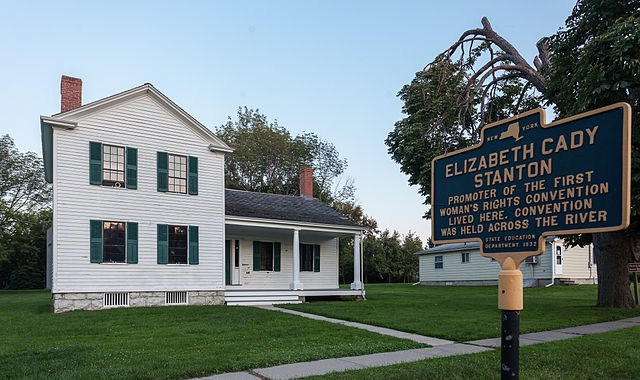 The Stanton house in Seneca Falls