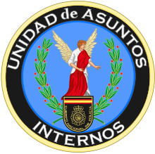 Emblem of the Internal Affairs Unit, National Police Corps (Spain) Emblem of the Spanish National Police Corps Internal Affairs Unit.svg