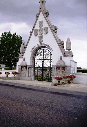 The entrance to the Portuguese Cemetery at Richebourg Entrance Portuguese Cemetery.jpg