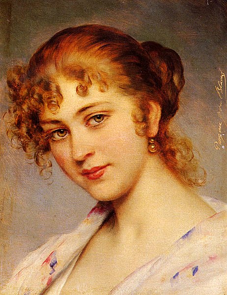 File:Eugene von Blaas - Portrait Of A Young Lady.jpg