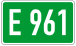 European Road 961 number DE.svg