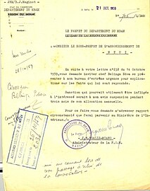 Lettre de demande d'explications à Bélinga Edoua.