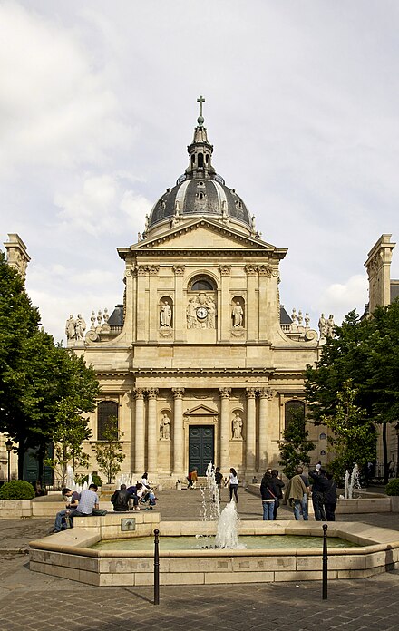Façade of the Chapel Sainte-Ursule of the Sorbonne