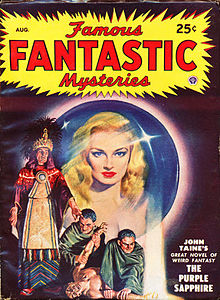 The Purple Sapphire was reprinted in the August 1948 issue of Famous Fantastic Mysteries