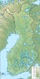 哈爾蒂亞峰在芬蘭的位置