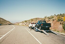 Hot Weather and Hill Descent testing, Davis Dam, Arizona USA.