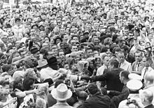 President Kennedy in Fort Worth on Friday morning, November 22, 1963: He was assassinated in Dallas later in the day.