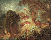 [[Jean-Honoré Fragonard], 1765, The Bathers, oil on canvas, 64 x 80 cm (25.2 x 31.5 in), The Louvre, Paris