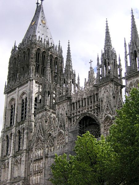 File:France Rouen Cathedral facade a.JPG