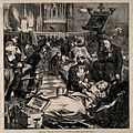 Franco-Prussian War; wounded soldiers being treated in a chu Wellcome V0015468.jpg