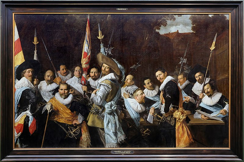 File:Frans hals, ritrovo degli ufficiali e dei subalterni della guardia civica, 1633, 01.jpg