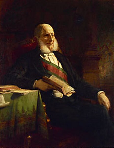 Anton von Schmerling, President of the House of Lords from 1871, painting by Friedrich von Amerling