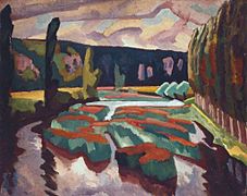 River with Poplars (ca. 1912)